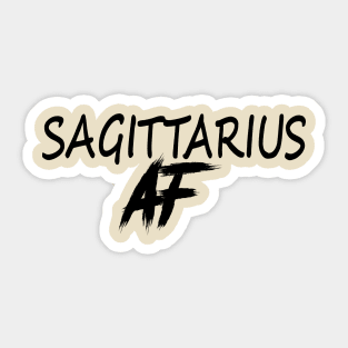 SAGITTARIUS AF BLACK Sticker